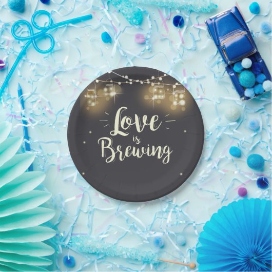 Liebe braut Papier Teller Hochzeit Probe Grillen (Party)