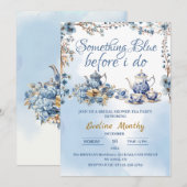 Liebe braut Party delft blauen Chinoiseri Einladung (Vorne/Hinten)
