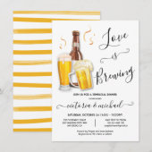 Liebe braut Probe Dinner Beer Einladung (Vorne/Hinten)