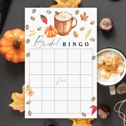 Liebe braut Pumpkin Brautparty Bingo-Spiel