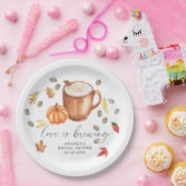 Liebe braut Pumpkin Coffee Brautparty Pappteller (Party)