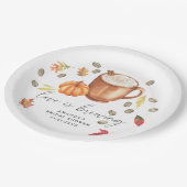 Liebe braut Pumpkin Coffee Brautparty Pappteller (Schrägansicht)