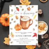 Liebe braut Pumpkin Latte Brautparty Einladung