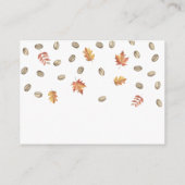 Liebe braut Pumpkin Latte Display Dusche Begleitkarte (Rückseite)