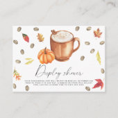 Liebe braut Pumpkin Latte Display Dusche Begleitkarte (Vorderseite)