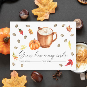 Liebe braut Pumpkin Wie viele Korken Spiel Begleitkarte