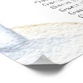 Liebe braut Sitzkarte für Hochzeiten Poster (Ecke)