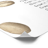 Liebe braut Sitzkarte für Hochzeiten Poster (Ecke)