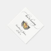 Liebe braut Skeletthandschuhe Serviette (Ecke)