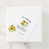 Liebe Braut Sonnenblumen Tee Brautparty Geschenkanhänger (Beispiel)