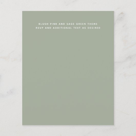 Liebe braut! Tea Party BIRTHDAY SHOWER lädt ein (Rückseite)