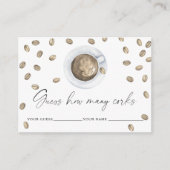 Liebe braut Wie viele Korken bridal Spiel Begleitkarte (Vorderseite)