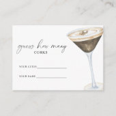 Liebe braut Wie viele Korken bridal Spiel Begleitkarte (Vorderseite)