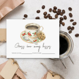 Liebe braut Wie viele Küsse Brautspiel Begleitkarte