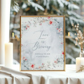 Liebe braut Winterschnee Brautparty Poster