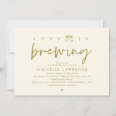 Liebe braut, wunderschönes Brautparty Bier Party Einladung (Vorderseite)