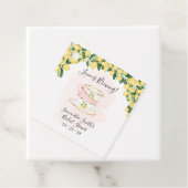 Liebe Braut Zitronen Tee Brautparty Rosa Geschenkanhänger (Beispiel)