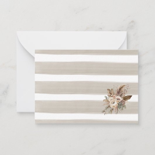 Liebe BrautduscheBlume Pumpki Mitteilungskarte (Rückseite)