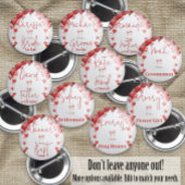 Liebe Brautparty Flower Girl Button