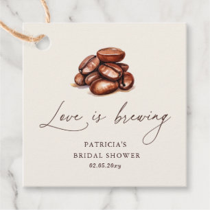 Liebe Brautparty mit Kaffeebohnen von Love is Brew Geschenkanhänger