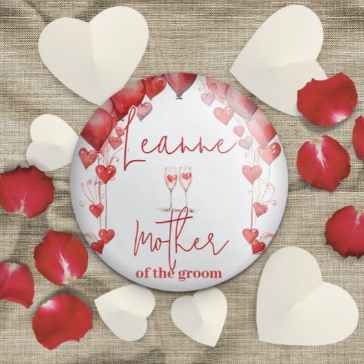 Liebe Brautparty Mutter des Gräuels Button