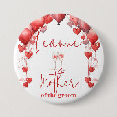 Liebe Brautparty Mutter des Gräuels Button (Vorderseite)