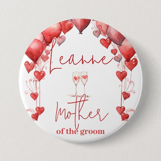 Liebe Brautparty Mutter des Gräuels Button (Vorderseite)
