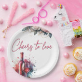 Liebe Brautparty Plate Pappteller (Party)