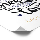 Liebe Brautparty Poster (Ecke)