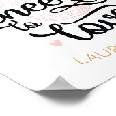 Liebe Brautparty Poster (Ecke)