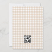 Liebe Brautparty QR Code zum Herbst Einladung (Rückseite)
