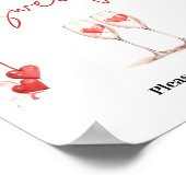 Liebe Brautparty Süßigkeiten Nachtisch Poster (Ecke)