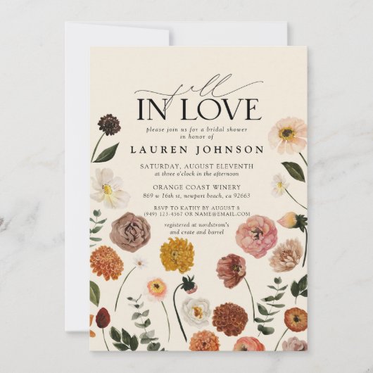 Liebe Brautparty Terracotta auf dem Monte Tamaro Einladung (Vorderseite)