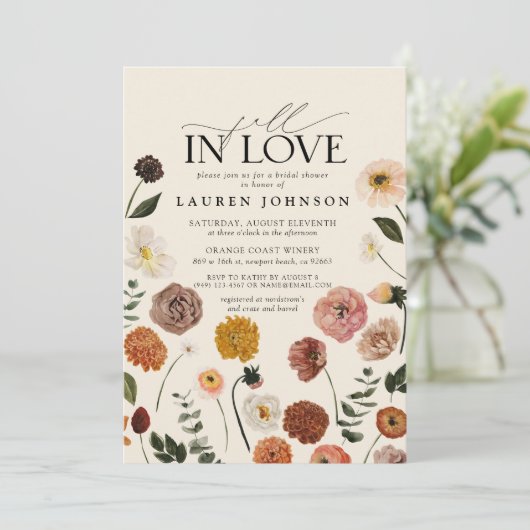 Liebe Brautparty Terracotta auf dem Monte Tamaro Einladung (Stehend Vorderseite)