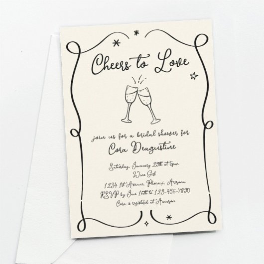 Liebe Brautparty Verlobung Einladung