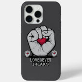 Liebe Breaks Heart Quote iPhone 15 Pro Max. Case-Mate iPhone Hülle (Rückseite)