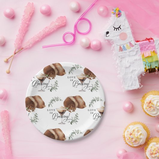 Liebe Brechen | Espresso | Martini | BRAUTPARTY Pappteller (Party)