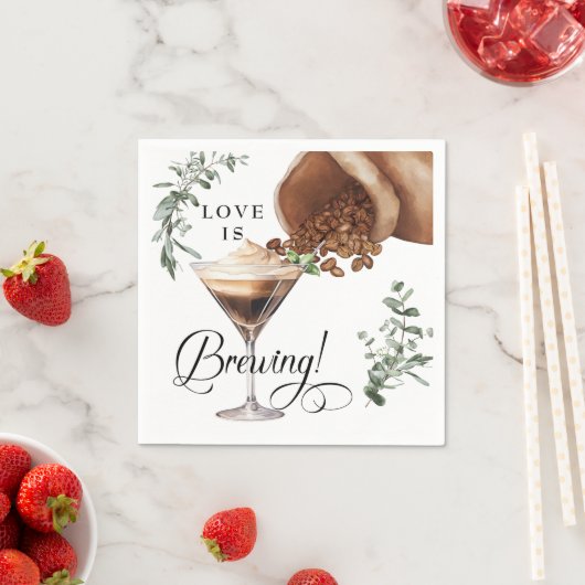 Liebe Brechen | Espresso | Martini | BRAUTPARTY Serviette (Beispiel)