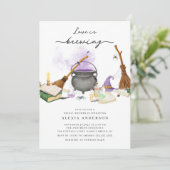 Liebe Brechen Oktober Brautparty Einladung (Stehend Vorderseite)