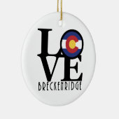 LIEBE Breckenridge Co Keramik Ornament (Rechts)