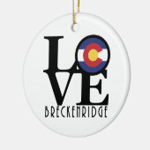 LIEBE Breckenridge Co Keramik Ornament (Links)