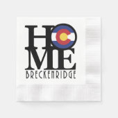 LIEBE Breckenridge Colorado Serviette (Vorderseite)