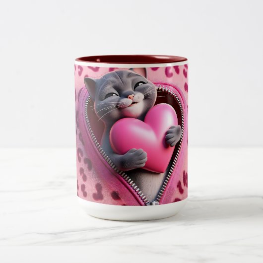 Liebe Brew: Valentine's Day Custom Coffee Tasse (Mittel)