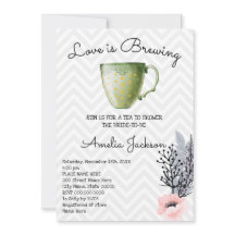 Liebe Brewing Elegante Blume Tea Brautparty