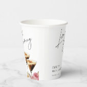 Liebe Brewing Espresso Elegantes Brautparty Pappbecher (Rechts)