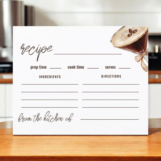 Liebe Brewing Espresso Martini Rezept Card