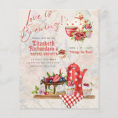 Liebe Brewing Retro Vintages Brautparty Tee Party (Vorderseite)