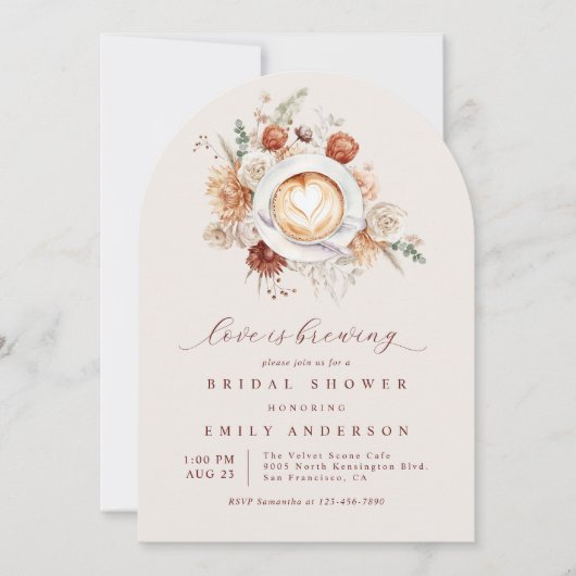 Liebe bricht Boho Rustikales Brautparty Einladung (Vorderseite)