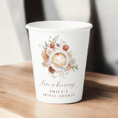 Liebe bricht Boho Rustikales Brautparty Pappbecher