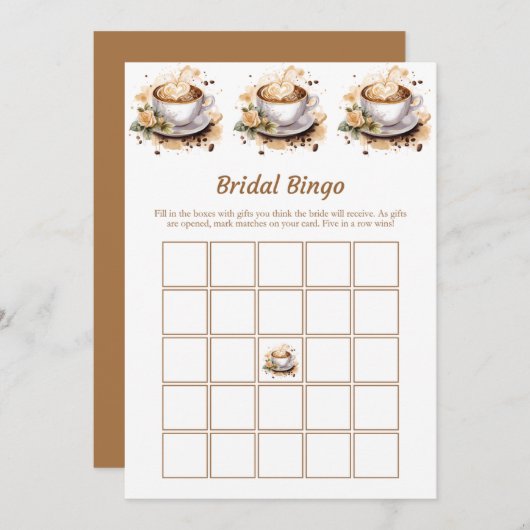 Liebe bricht Brautparty Bingo Game Cards Einladung (Vorne/Hinten)